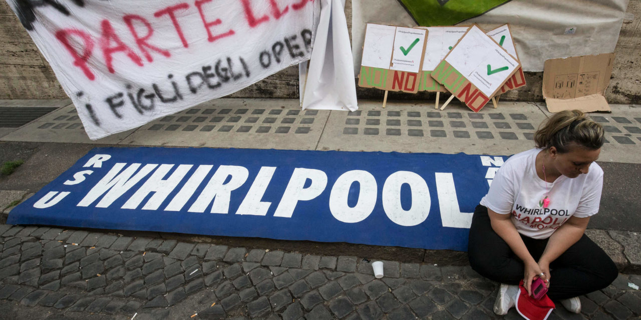 Whirlpool, Spera (Ugl): “16 ore di sciopero  in tutti gli stabilimenti del Gruppo”
