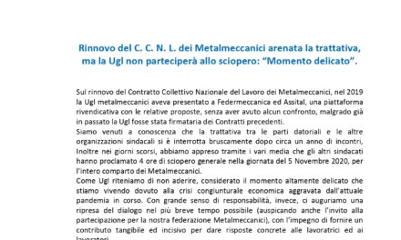 Volantino su Trattativa CCNL Metalmeccanici