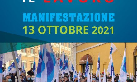 MANIFESTAZIONE UGL  TUTTI IN PIAZZA SS. APOSTOLI IL 13 OTTOBRE ORE 10:00