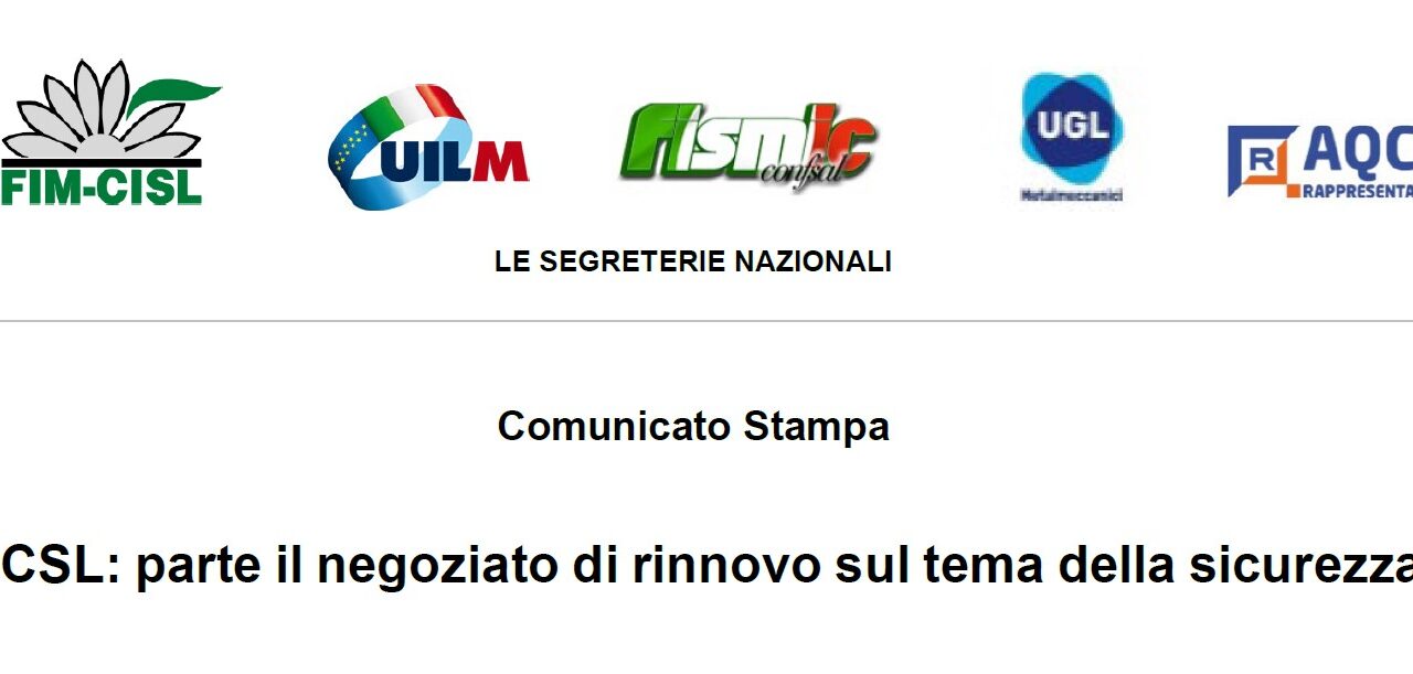 CCSL: parte il negoziato di rinnovo sul tema della sicurezza