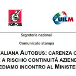 INDUSTRIA ITALIANA AUTOBUS: CARENZA CIRCOLANTE METTE A RISCHIO CONTINUITÀ AZIENDALE; CHIEDIAMO INCONTRO AL MINISTERO