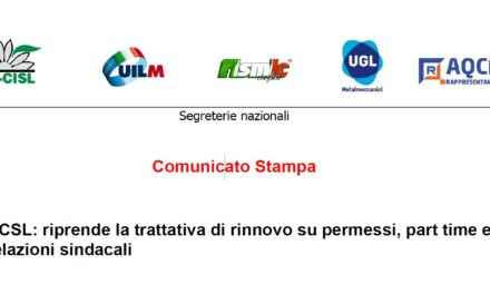 CCSL: RIPRENDE LA TRATTATIVA DI RINNOVO SU PERMESSI, PART TIME E RELAZIONI SINDACALI