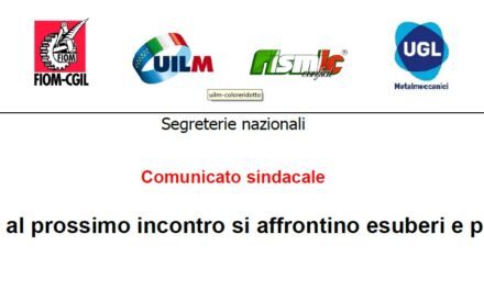 MARELLI: AL PROSSIMO INCONTRO SI AFFRONTINO ESUBERI E PREMIO