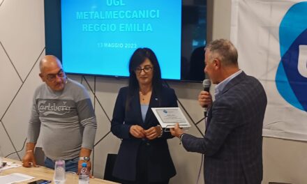 Ugl Metalmeccanici Reggio Emilia, Angela Labate è la segretaria.