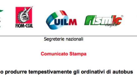 IIA: PRIORITARIO PRODURRE TEMPESTIVAMENTE GLI ORDINATIVI DI AUTOBUS