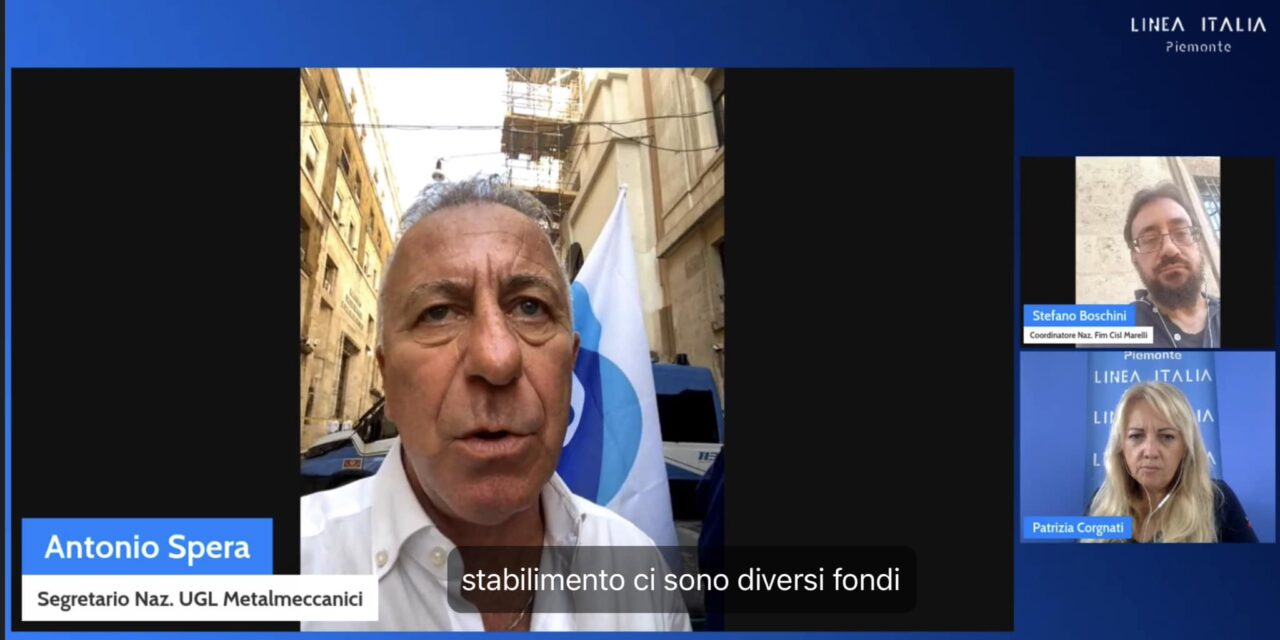 UGL METALMECCANICI: SERVE IMPEGNO DI TUTTI PER RILANCIO SITO MARELLI DI CREVALCORE -BO-