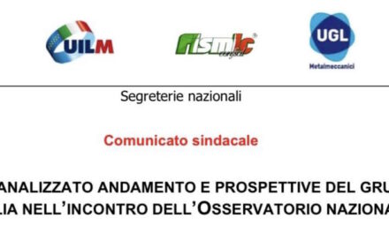 IVECO: ANALIZZATO ANDAMENTO E PROSPETTIVE DEL GRUPPO IN ITALIA NELL’INCONTRO DELL’OSSERVATORIO NAZIONALE