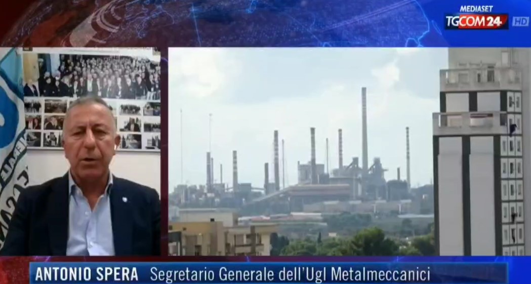 IL RESOCONTO DEL SEGRETARIO NAZIONALE UGL METALMECCANICI, ANTONIO SPERA DELL’INCONTRO PER LA VERTENZA EX ILVA AL TGCOM 24