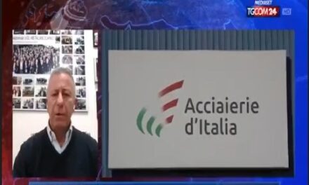 L’INTERVENTO DEL SEGRETARIO NAZIONALE UGL METALMECCANICI,  ANTONIO SPERA,INTERVISTATO DAL TGCOM 24 IN MERITO ALLA LA VERTENZA EX ILVA