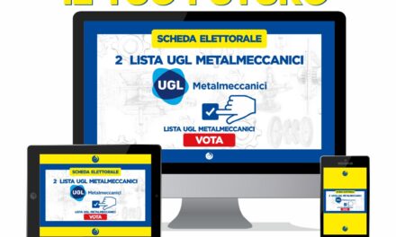 COMETA ELEZIONI 2024 –  INSIEME COSTRUIAMO IL TUO FUTURO !! VOTA LA LISTA UGL METALMECCANICI