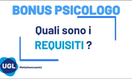 UGL METALMECCANICI – BONUS PSICOLOGO