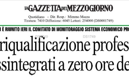 VIA ALLA RIQUALIFICAZIONE PROFESSIONALE PER I CASSAINTEGRATI A ZERO ORA DELL’EX ILVA