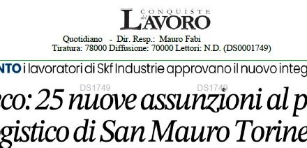IVECO: 25 NUOVE ASSUNZIONI AL POLO LOGISTICO DI SAN MAURO TORINESE