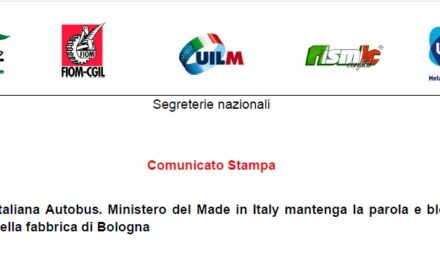INDUSTRIA ITALIANA AUTOBUS. MINISTERO DEL MADE IN ITALY MANRENGA LA PAROLA E BLOCCHI LA CHIUSURA DELLA FABBRICA DI BOLOGNA