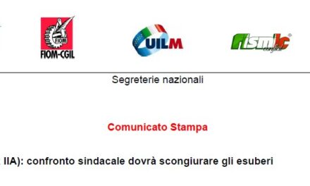 MENARINI (EX IIA) : CONFRONTO SINDACALE DOVRA SCONGIURARE GLI ESUBERI
