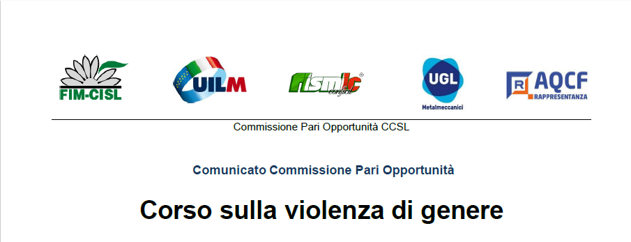 CORSO SULLA VIOLENZA DI GENERE