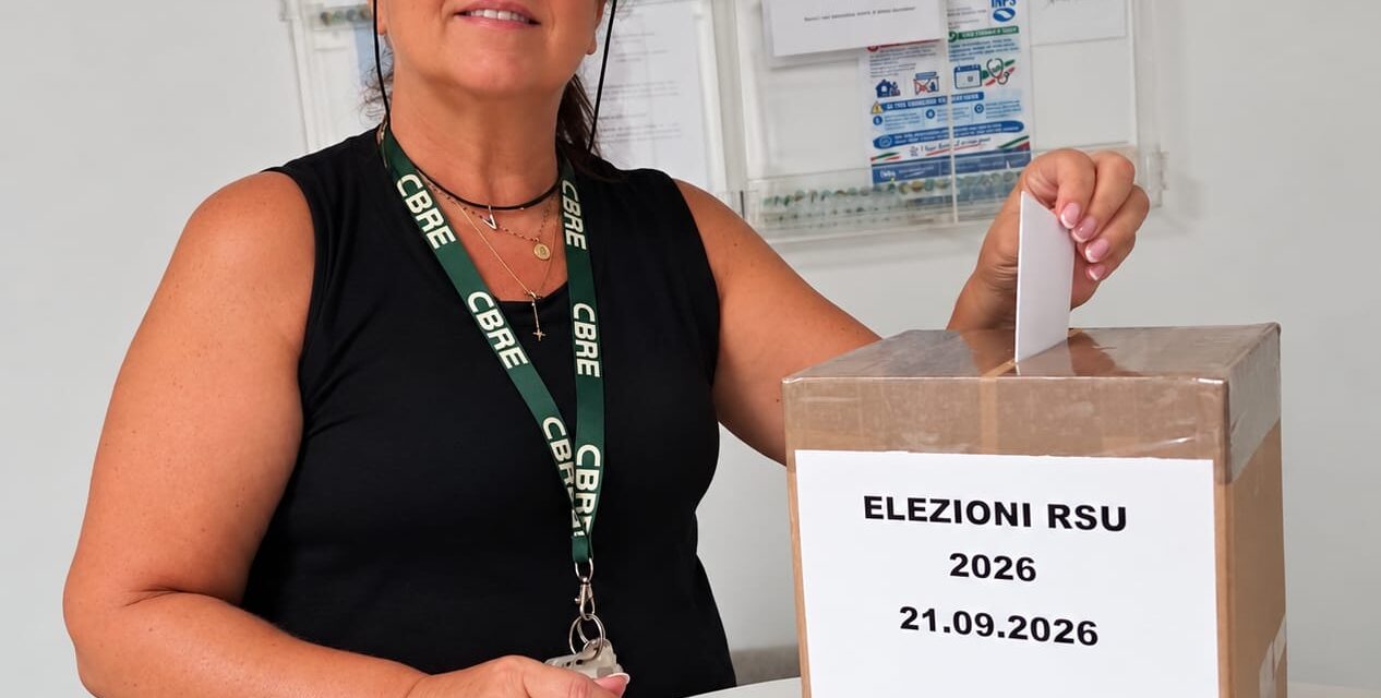 ELEZIONI RSU CBRE GWS: UGL METALMECCANICI SI RICONFERMA, RIELETTA VIVIANA CONTI